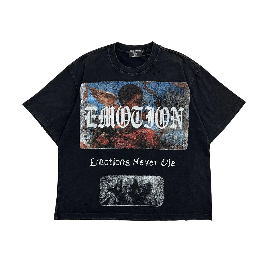 MIXED EMOTION DIVINE EMOTION TEE BLACK