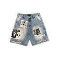 MIXED EMOTION AL DENIM SHORTS