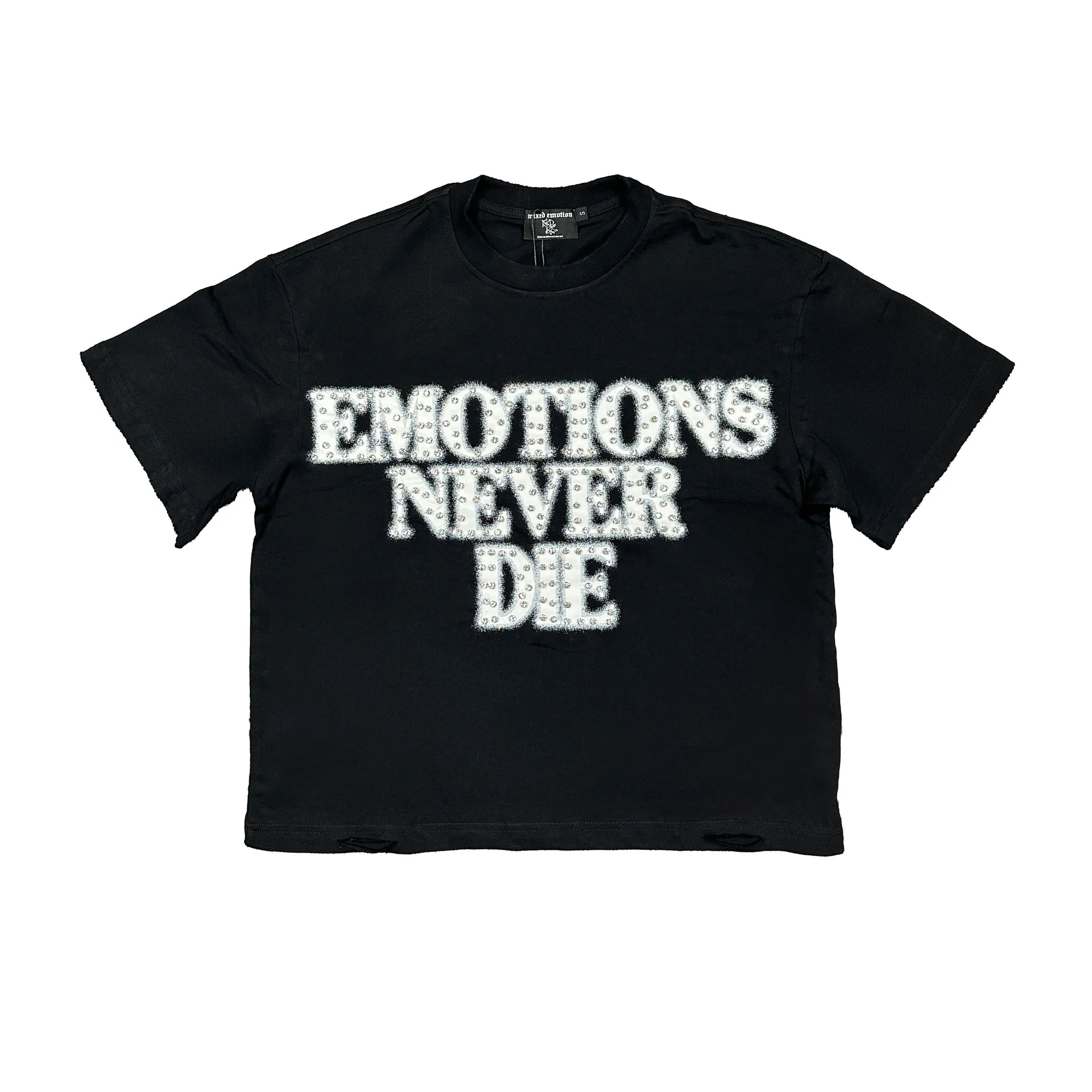 MIXED EMOTION END RHINESTONE TEE