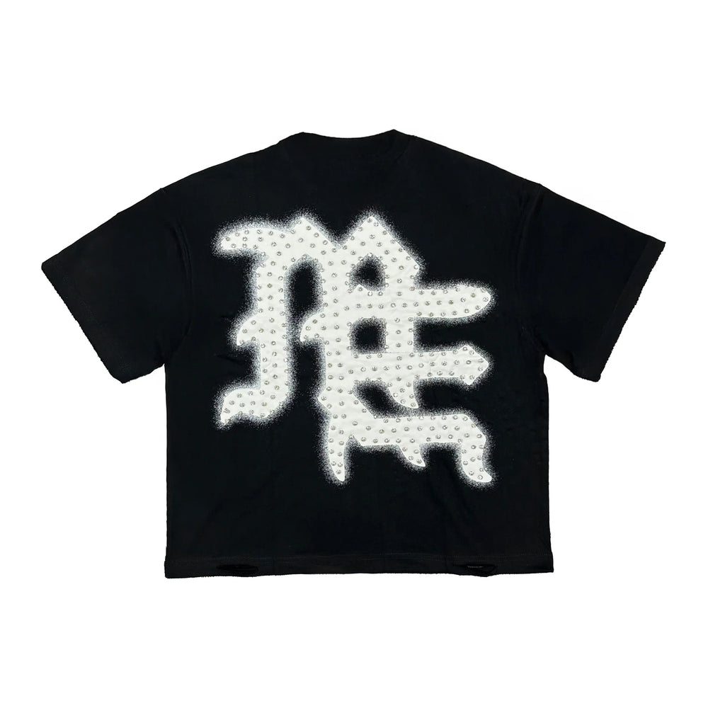 MIXED EMOTION END RHINESTONE TEE