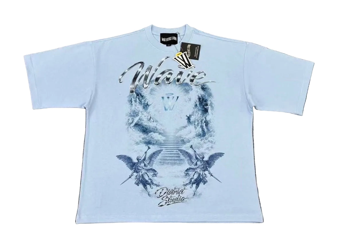 MR WAVE DISTRICT GLORY OVERSIZED TEE WHITE/BLUE