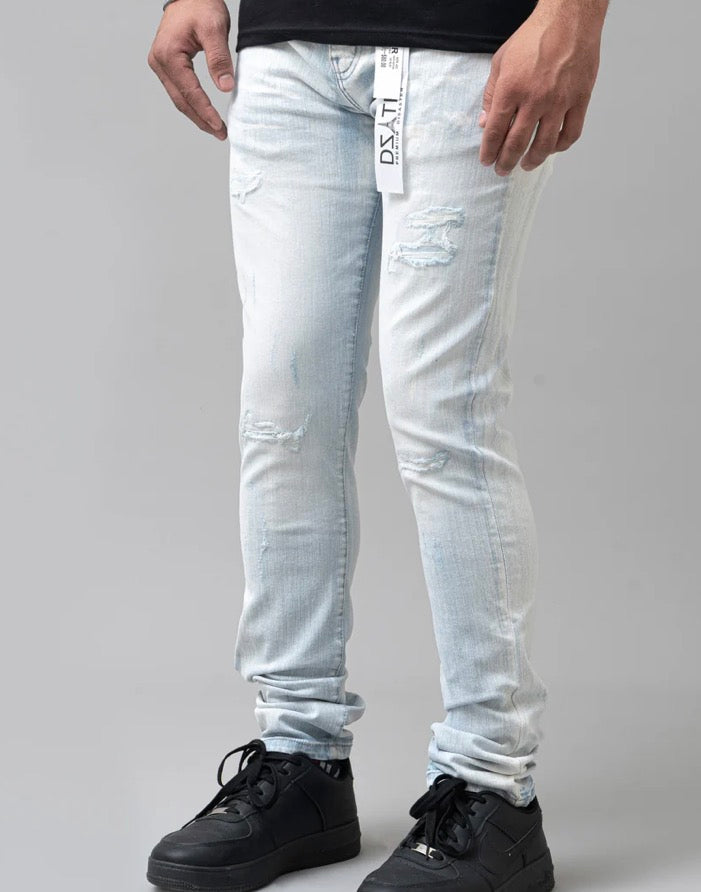 Premium Disaster ICE BLUE - ULTRA SKINNY STRETCH DENIM (DZTR-422 ICE BLUE N)