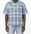 GUAPI ICE BLUE PLAD SHIRT