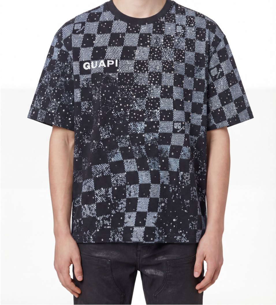 GUAPI CHECKERBOARD TEE