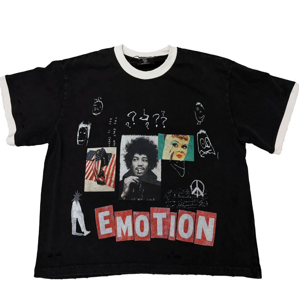 MIXED EMOTION Black “Static” Tee