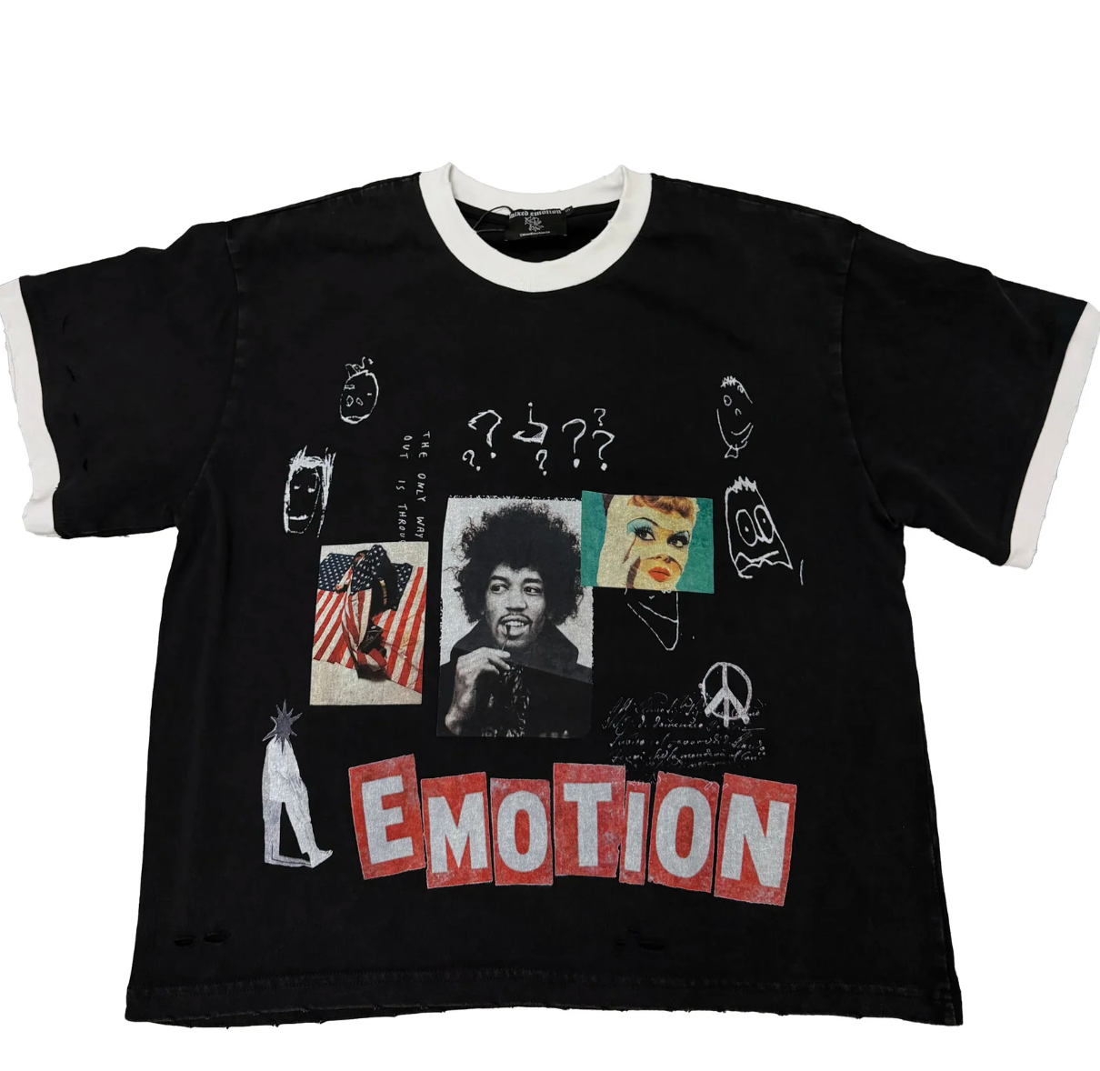 MIXED EMOTION Black “Static” Tee