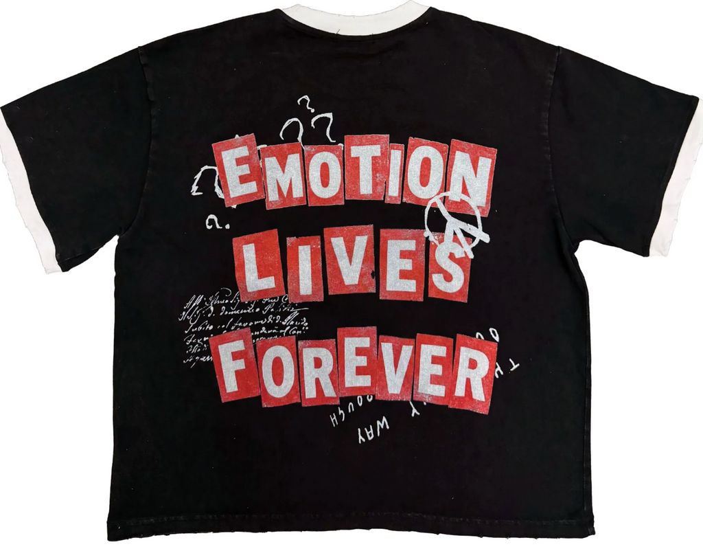 MIXED EMOTION Black “Static” Tee