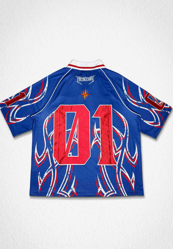 FIRST ROW AXIS OF FLAME SHORT SLV SPORTS JERSEY