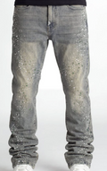 GUAPI “Olive Pearls Straight Leg Denim" Jeans