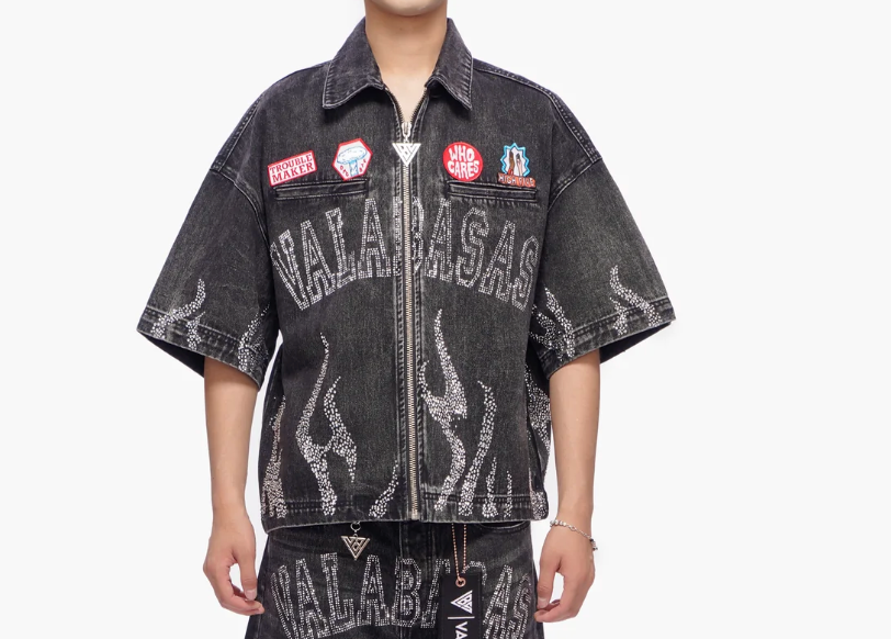 VALABASAS TORCH-DENIM-WOVEN-BLACK