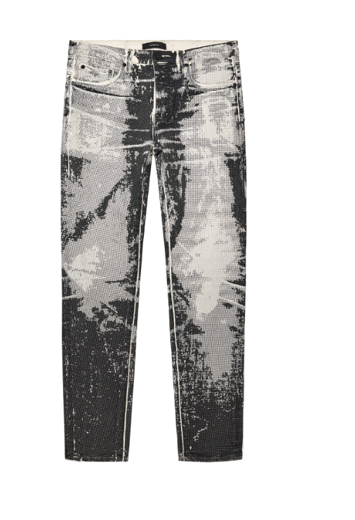 PURPLE P001 TROMPE L,OEIL BLACK/WHITE