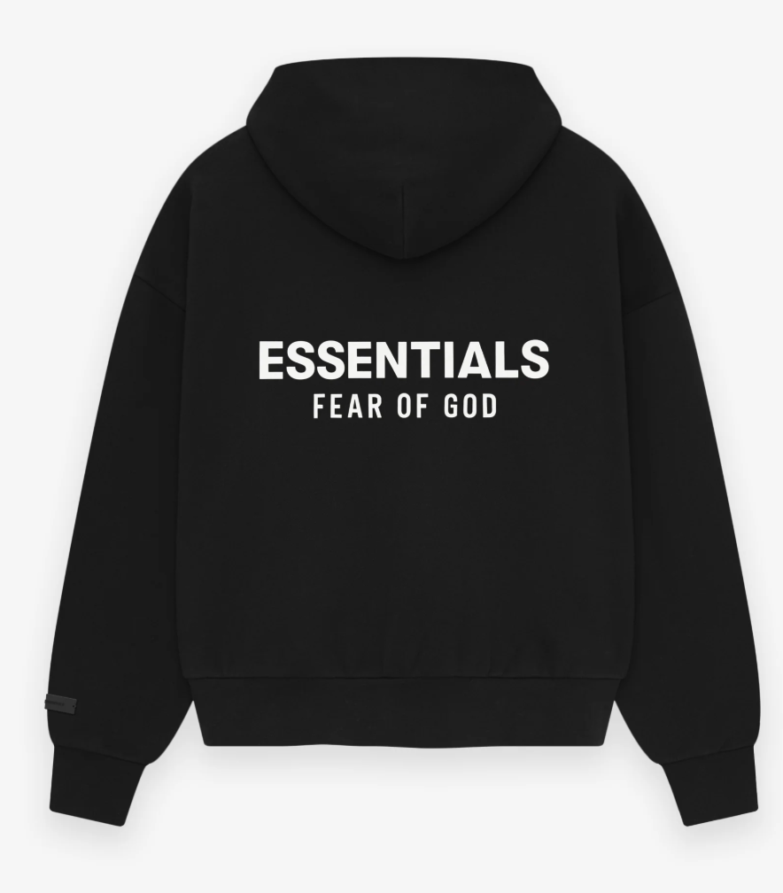 FEAR OF GOD ESSENTIALS CLASSIC HOODIE VINTAGE BLACK
