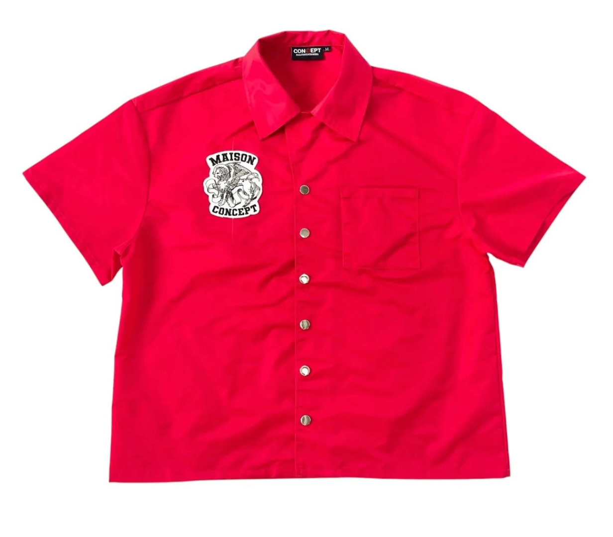 CONCEPT LA MAISON CON TOP & SHORTS 'GREY'RED'