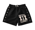 MIXED EMOTION 'BACKYARD' NYLON SHORTS BLACK