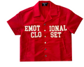 MIXED EMOTION 'BACKYARD' NYLON SHIRT RED