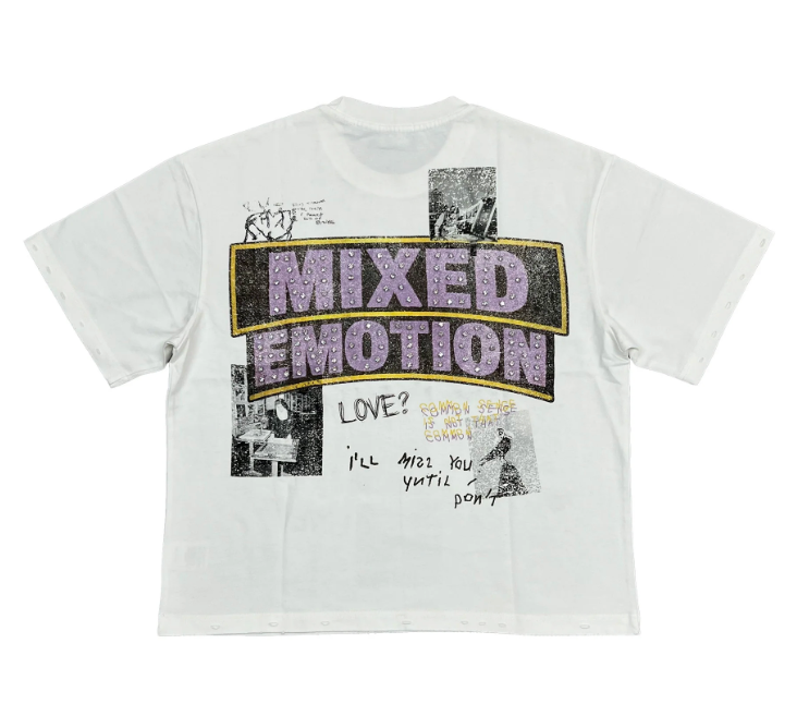 MIXED EMOTION 'LOST IDENTITY' TEE WHITE