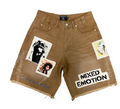 MIXED EMOTION 'CHAOS' CARPENTE SHORTS KHAKI
